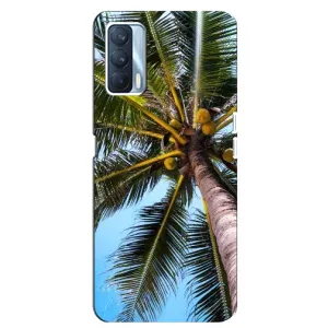 Силиконовый чехол с КАРТИНКАМИ лето для Oppo A92s (AlphaPrint) (Пальма)