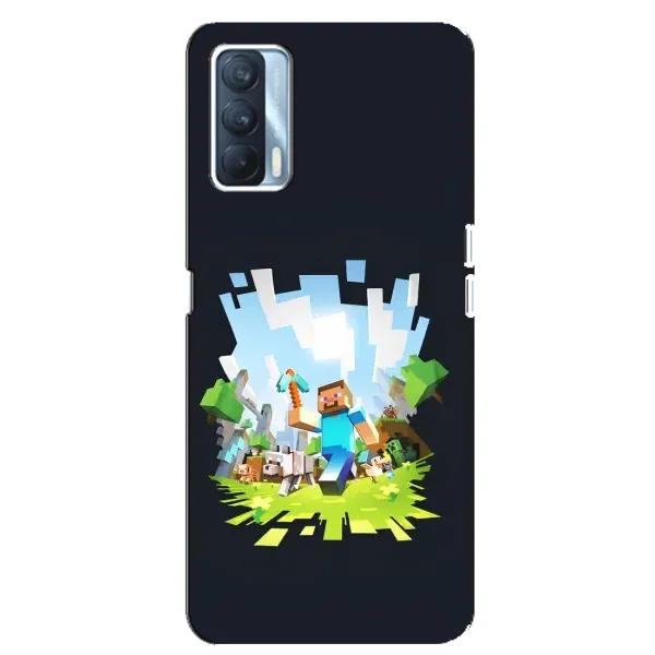 Чехол с принтом «персонажи Minecraft» для OPPO A92s