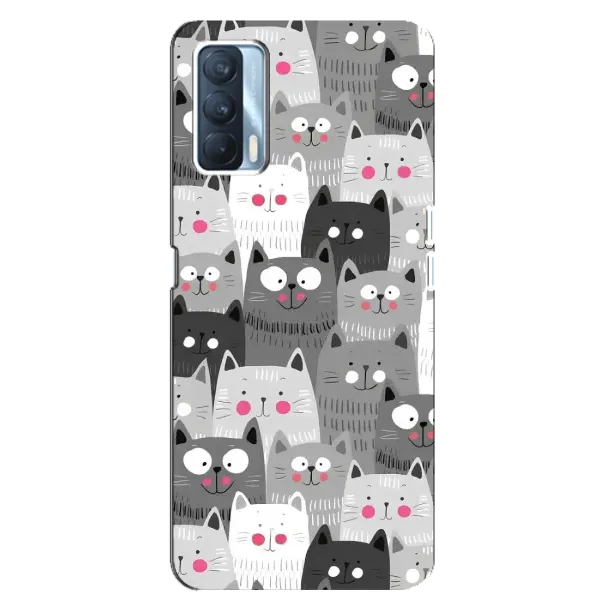 Чехол с принтом «Рисованные котики» для OPPO A92s Чехол с принтом «Рисованные котики» для OPPO A92s