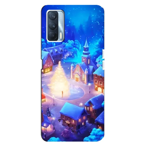 Чехол с принтом «Рождественский город» для OPPO A92s
