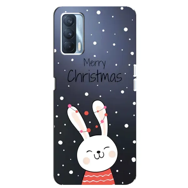 Чехол с принтом «Рождественский заяц» для OPPO A92s