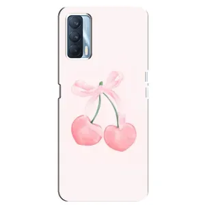 Чехол с розовым рисунком для Oppo A92s (Розовые вишни)