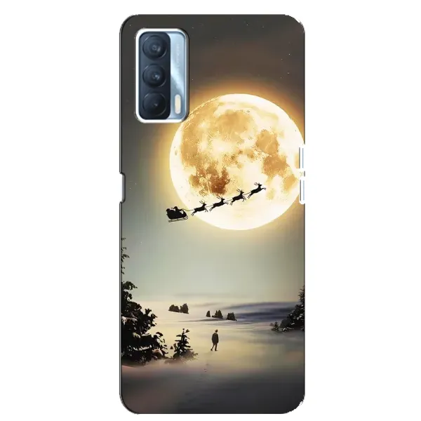 Чехол с принтом «Санта на луне» для OPPO A92s