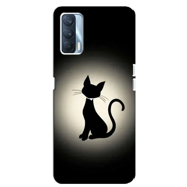 Чохол з принтом «Силует котика» для OPPO A92s