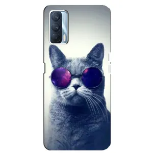 Чехол с принтом для Oppo A92s (AlphaPrint) Модные коты (Стильный кот)
