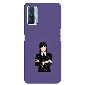 Чохли Венсдей на Oppo A92s Уенсдей (AlphaPrint) (Венздей у чорному)