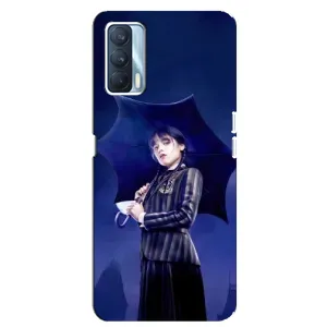 Чохли Венсдей на Oppo A92s Уенсдей (AlphaPrint) (Венздей з парасолькою)