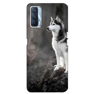 Чехол с Хаски для Oppo A92s - (AlphaPrint) (Верный пес)