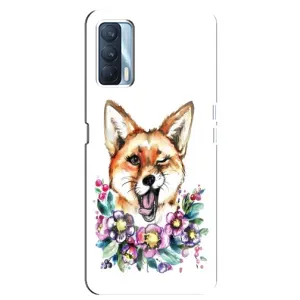Чехлы с картинкой Лисички для Oppo A92s (VPrint) (Веселая лисичка)