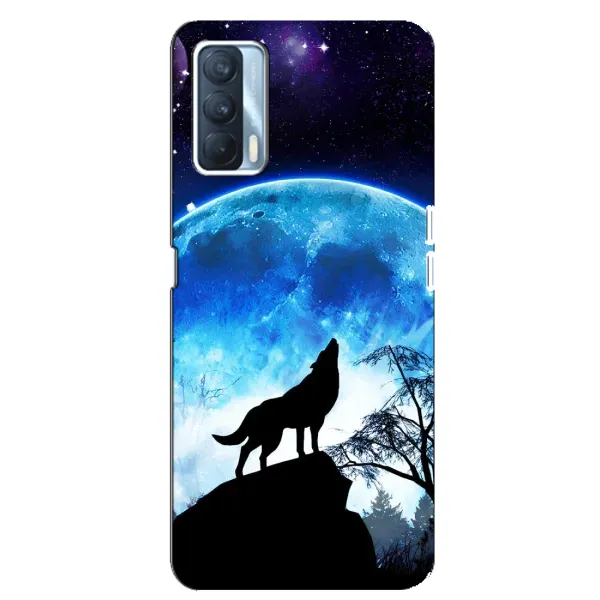 Чохол з принтом «Вовк на місяць» для OPPO A92s