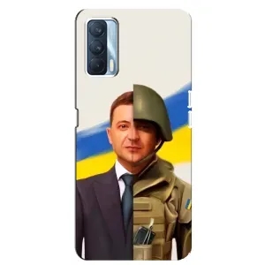 Чехол для Oppo A92s (AlphaPrint - с принтом Зеленского) (Зеленский солдат)