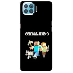 Чехол Майнкрафт на Oppo A93 (AlphaPrint) Minecraft (герои Minecraft)