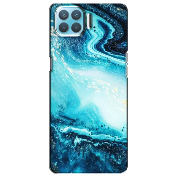 Чохол з принтом «Блакитний мрамор» для OPPO A93