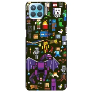 Чехол Майнкрафт на Oppo A93 (AlphaPrint) Minecraft (Коллаж Майнкрафт)