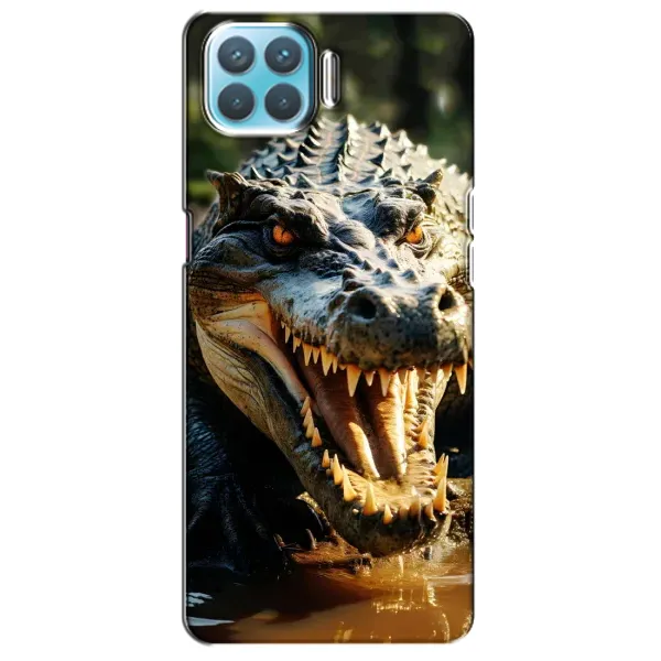 Чехол с принтом «Опасный крокодил» для OPPO A93 Чехол с принтом «Опасный крокодил» для OPPO A93