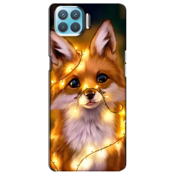 Чехол с принтом «Лисичка в гирляндах» для OPPO A93