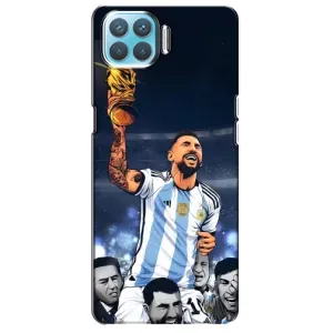 Чехлы для Oppo A93 (Leo чемпион) (AlphaPrint) (Месси с кубком)