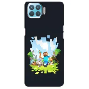 Чехол Майнкрафт на Oppo A93 (AlphaPrint) Minecraft (персонажи Minecraft)