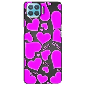 Чехлы для любимой на Оппо А93 (VPrint) (Pink hearts)