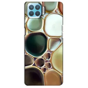 Мраморный чехол на Oppo A93 (VPrint) (Радужный Мрамор)