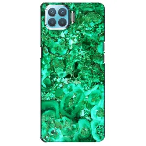 Мраморный чехол на Oppo A93 (VPrint) (Салатный Мрамор)