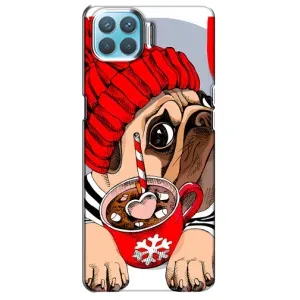 Чехлы с собаками для Oppo A93 (VPrint) (Собачка в шапке)