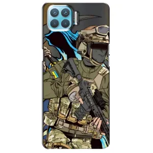Чехлы с картинкой ЗСУ для Oppo A93 (AlphaPrint) (Воїн ЗСУ)