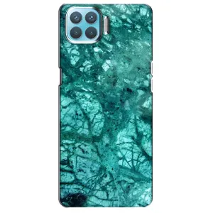Мраморный чехол на Oppo A93 (VPrint) (Зеленый мрамор)