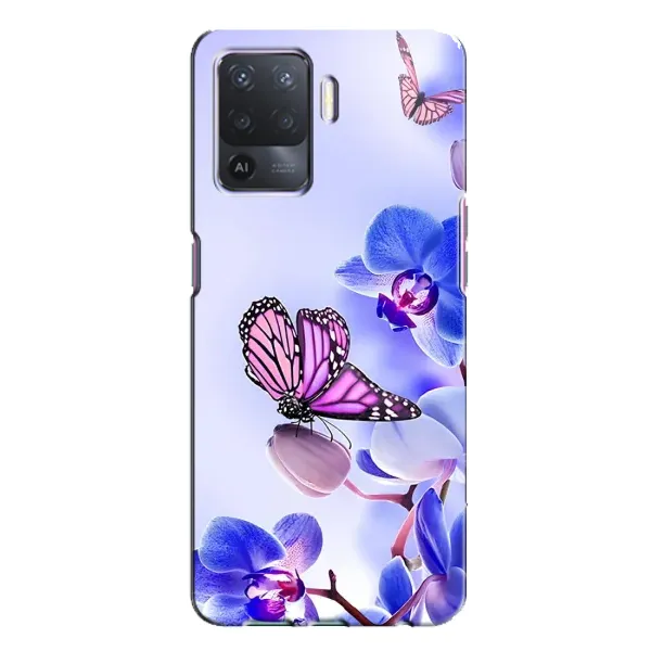 Чехол с принтом «Бабочка на цветочке» для OPPO A94