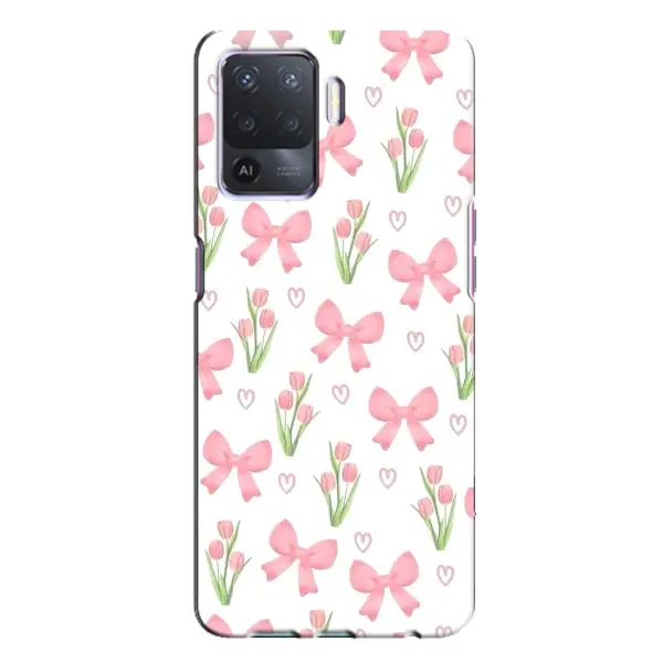 Чохол з принтом «Банти і квіти» для OPPO A94