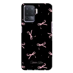 Чохол з бантиками на OPPO A94 (Банти на чорному)