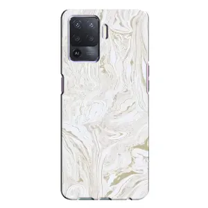 Мраморний чехол на Oppo A94 (VPrint) (Білий мрамор)