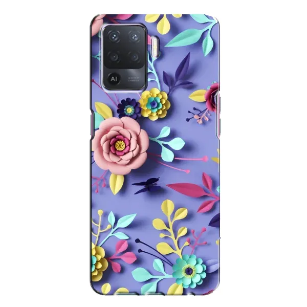 Чехол с принтом «Цветочный дизайн» для OPPO A94