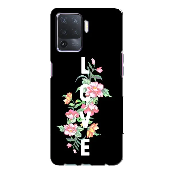 Чохол з принтом «Квіти LOVE» для OPPO A94
