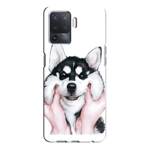 Чохол з принтом «Радісний Хаскі» для OPPO A94