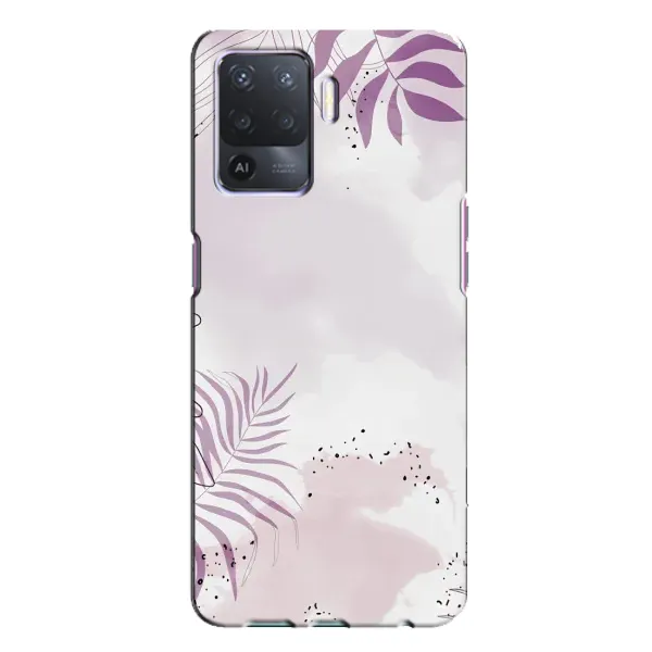 Чехол с принтом «Фиолетовые листья» для OPPO A94