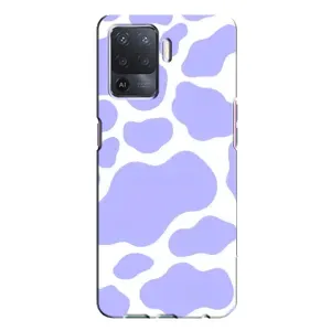 Чохол з принтом корови на OPPO A94 (Фіолетова Бурьонка)