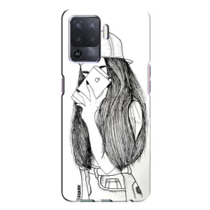 Чохол з друком для Oppo A94 - (Мода) (AlphaPrint) (Фото дівчини)