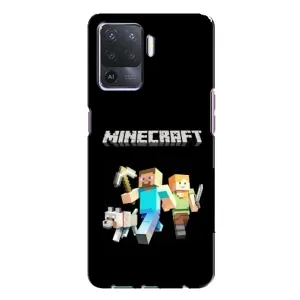 Чохол Майнкрафт на Oppo A94 (AlphaPrint) Minecraft (герої Minecraft)