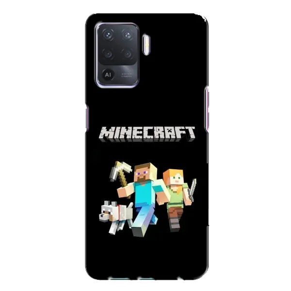 Чехол с принтом «герои Minecraft» для OPPO A94 Чехол с принтом «герои Minecraft» для OPPO A94