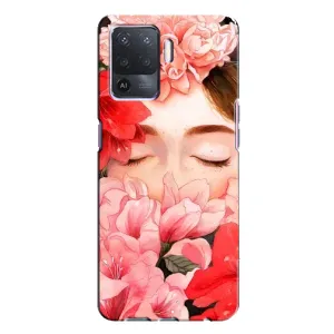 Чехлы (ART) Цветы на Oppo A94 (VPrint) (Очі в квітах)