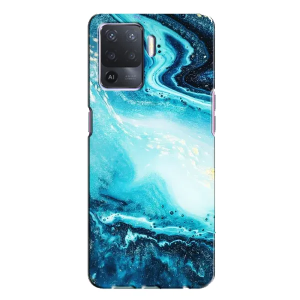 Чохол з принтом «Блакитний мрамор» для OPPO A94 Чохол з принтом «Блакитний мрамор» для OPPO A94