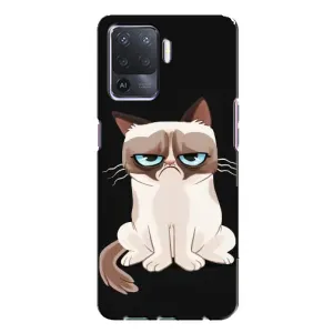 Чохол з принтом для Oppo A94 (AlphaPrint) Модні коти (Сумний кіт)