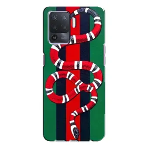Чохли  GUCCI для OPPO A94 (AlphaPrint) (Gucci змія)