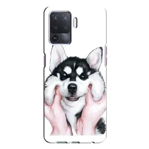 Чехол с Хаски для Oppo A94 - (AlphaPrint)