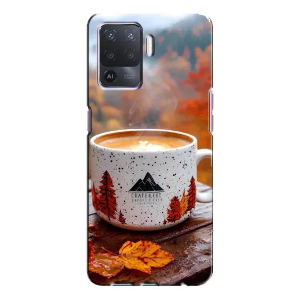 Чохол з принтом «Кава на природі» для OPPO A94