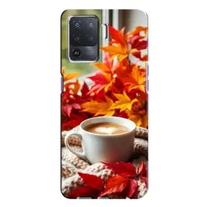 Чехол с уникальным дизайном «Осень с кофе» для Oppo A94