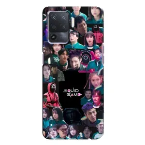 Чехол с принтом «Коллаж Игра кальмара» для OPPO A94