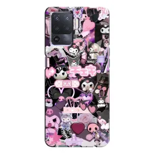 Чехол с кроликом Куроми на Oppo A94 (Коллаж Куроми)