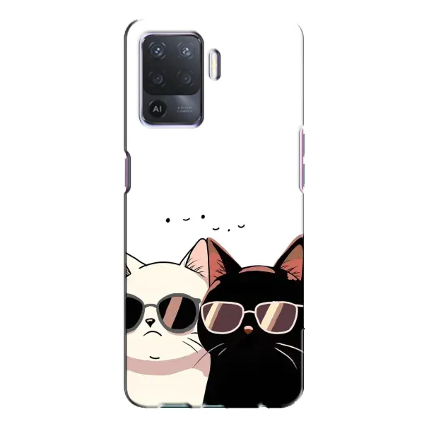 Чехол с принтом «Коты в очках» для OPPO A94